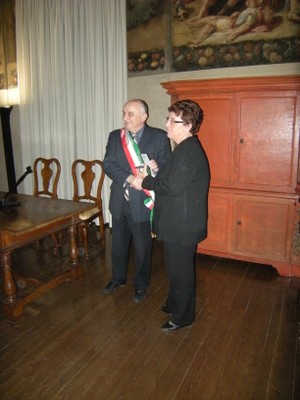premiazione della signora Plaudi