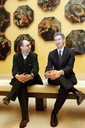 Marco Pierini e Stefano Casciu ritratti alla Galleria Estense da Elisabetta Baracchi, 2011