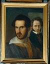 Adeodato Malatesta, Ritratto di Ciro Menotti e Abramo Rimini (olio su tela)