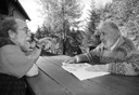 Gianni Carino con Mario Rigoni Stern