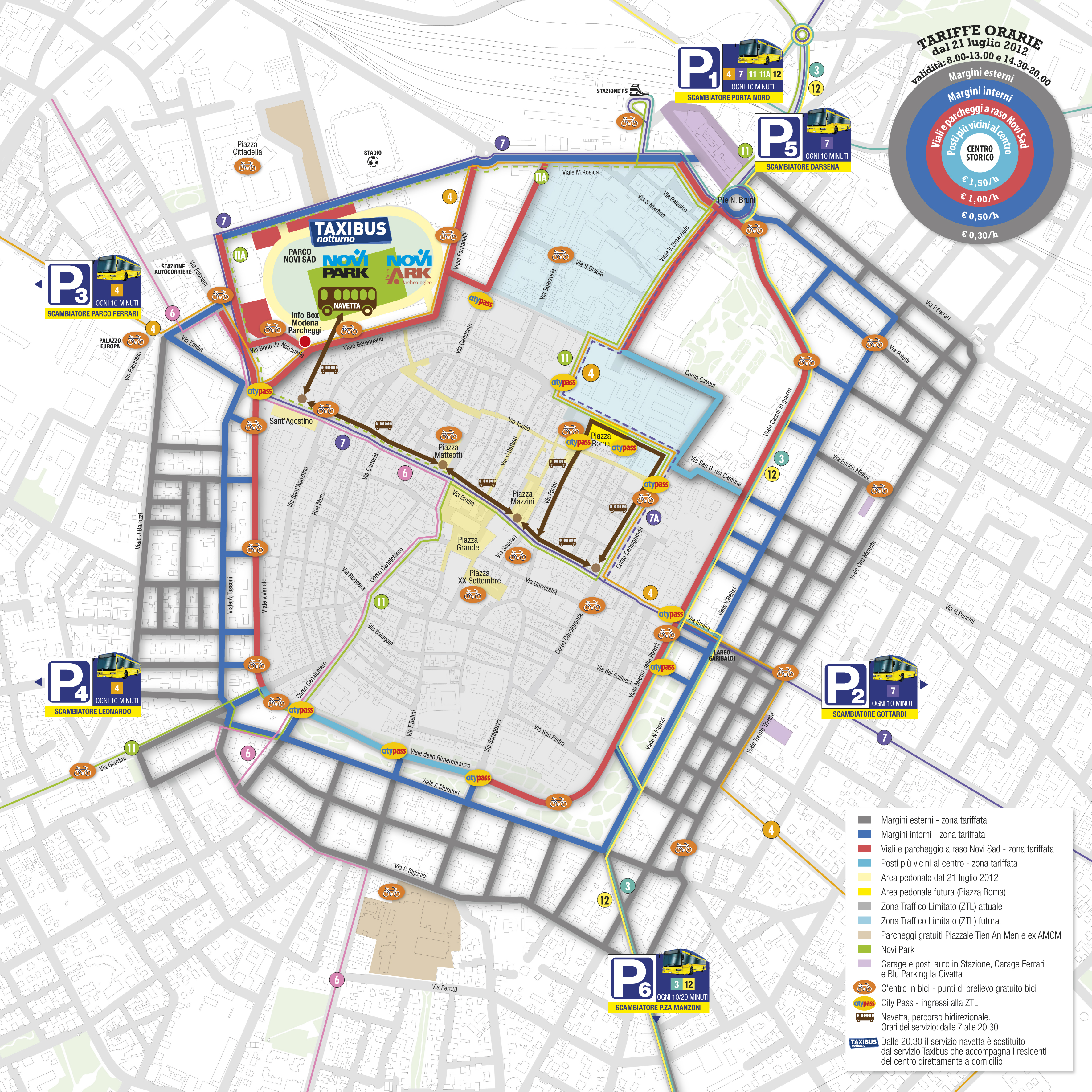 Mappa nuovo Piano sosta