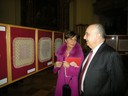 simona panzani e il sindaco giorgio pighi alla mostra di fazzoletti.jpg