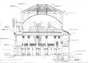 Sezione della Sinagoga (archivio Stagi, biblioteca Poletti)
