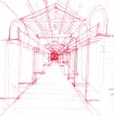Studio per le ali del Foro Boario (archivio Stagi, biblioteca Poletti)