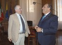 Il sindaco Giorgio Pighi e il prefetto Michele di Bari