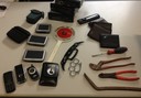 Materiale sequestrato da Polizia municipale