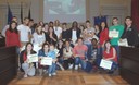 La consegna degli attestati ai giovani partecipanti di Anch'io Vinco