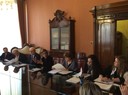 L'assessore Urbelli al centro con i rappresentanti delle organizzazioni di rappresentanza di inquilini e proprietari 