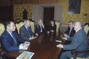 Un momento dell'incontro con l'ambasciatore e la sua delegazione