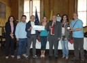 La consegna dell'assegno