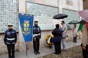 Il sindaco Muzzarelli e la presidente del Consiglio Maletti alla commemorazione per l'eccidio in piazza Grande del 1944