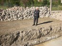 L'assessore Giacobazzi in un sopralluogo in cantiere