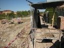 Lavori di ripristino del muro del cimitero di San Cataldo