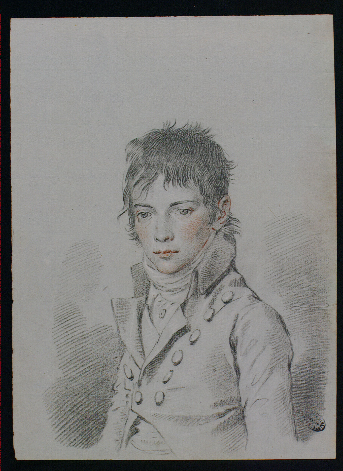Biblioteca Poletti disegno di Giuseppe Fantaguzzi periodo napoleonico.JPG