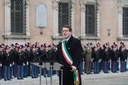 Il sindaco Muzzarelli durante l'intervento dell'inaugurazione