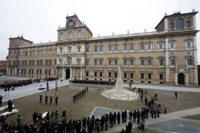 Piazza Roma rinnovata durante l'inaugurazione