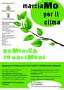 La locandina della Marcia per il clima