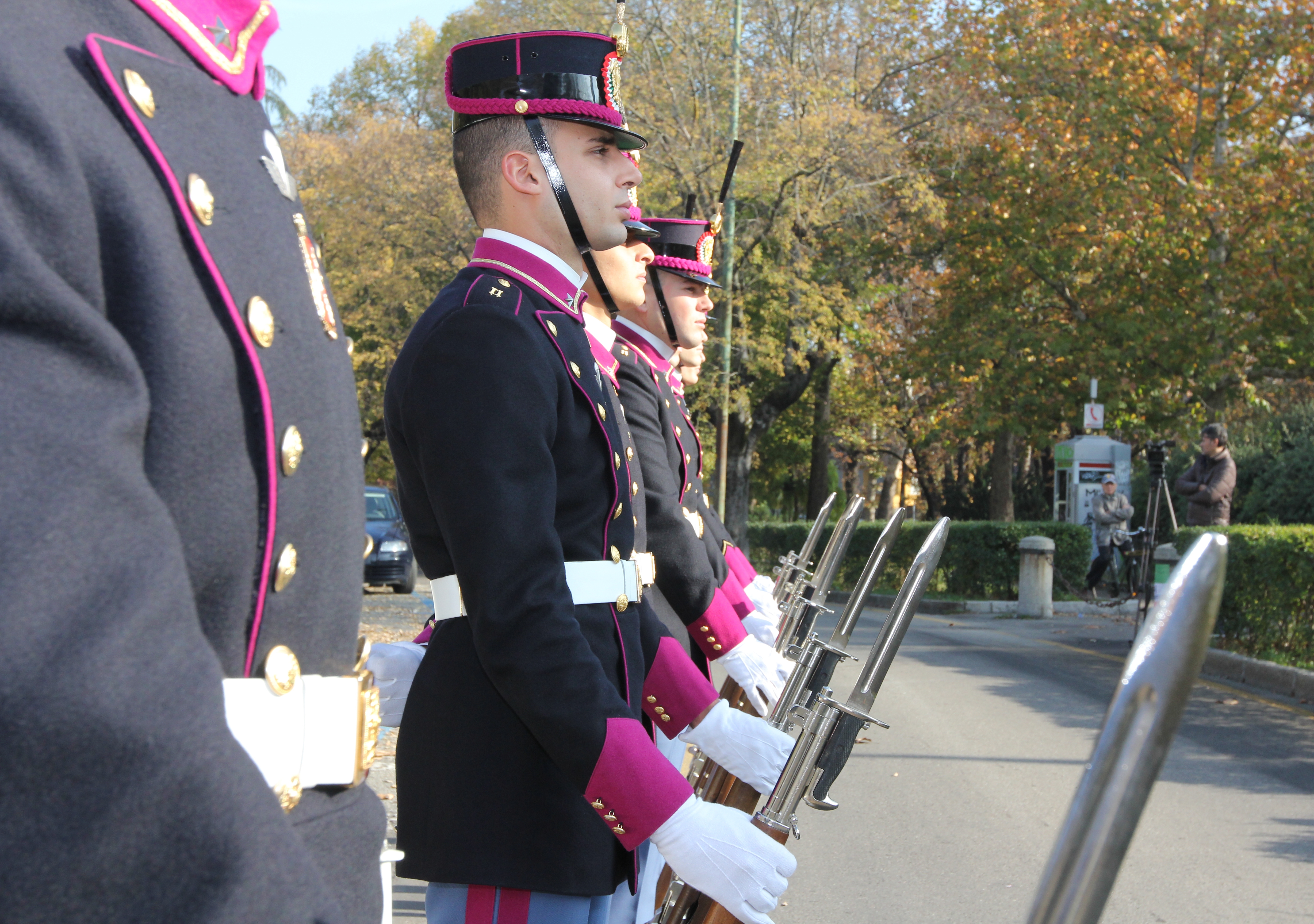La Guarda d'onore degli allievi dell'Accademia militare