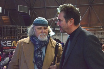 Moni Ovadia con l'assessore Gianpietro Cavazza