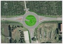 La rotatoria di via Scartazza che verrà realizzata