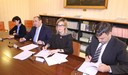 La firma del Protocollo d'intesa