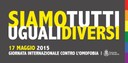il poster per la Giornata internazionale contro l'omofobia