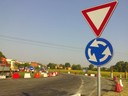 Un'immagine della rotatoria di via Scartazza entrata in funzione 2