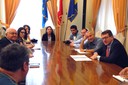 Il sindaco insieme alla delegazione di dirigenti cileni in Municipio 2
