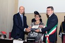 Sindaco e presidente consegnano la cittadinanza onoraria a Pansa