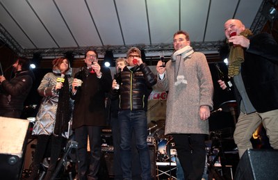 Concerto in piazza Grande, il brindisi di auguri