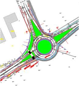 Il progetto della rotatoria tra via Emilia ovest e via Virgilio