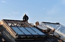 I lavori di sostituzione dei lucernari