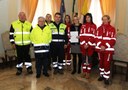 Convenzione trasporto anziani, l'assessora Urbelli con i volontari