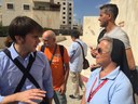 assessore giulio guerzoni con suor donatella lessio a betlemme 2016.jpg