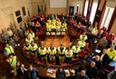 I volontari della sicurezza in Municipaio 7.5.2016