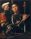 Giorgione, Ritratto di guerriero con scudiero detto Il Gattamelata , c. 1505-10.JPG