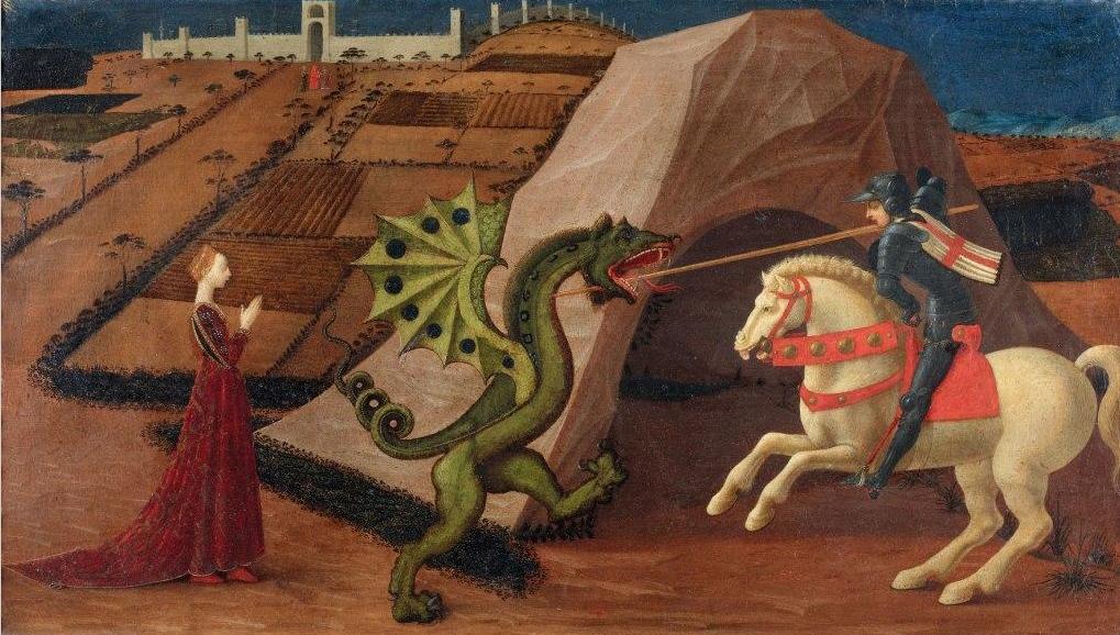 Paolo Uccello, San Giorgio e il Drago, c. 1440.JPG