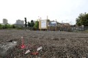 Il centro della rotatoria della Diagonale tra le vie Breda, Paolucci e Cesari