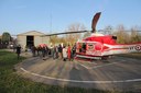 L'Hangar e l'area autorizzata all'atterraggio durante la presentazione del progetto di recupero