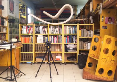 il dondolo nello studio di Cesare Leonardi.JPG