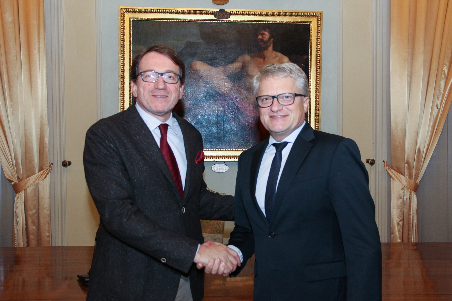 la visita della delegazione di Linz