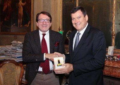 Il sindaco Muzzarelli e il questore Santarelli