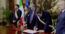 La firma a Palazzo Chigi
