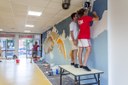 Windsor Park, i murales della sala Officina