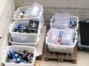 Acqua e birra in vetro sequestrate