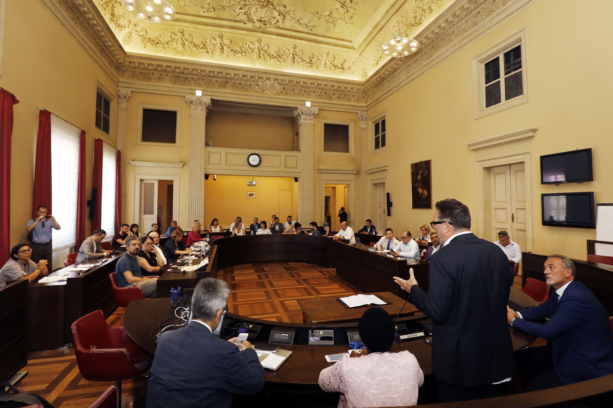 Modena - Matera, un momento dell'incontro in Municipio