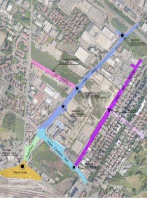 Progetto Periferie, la collocazione delle sei rotatorie