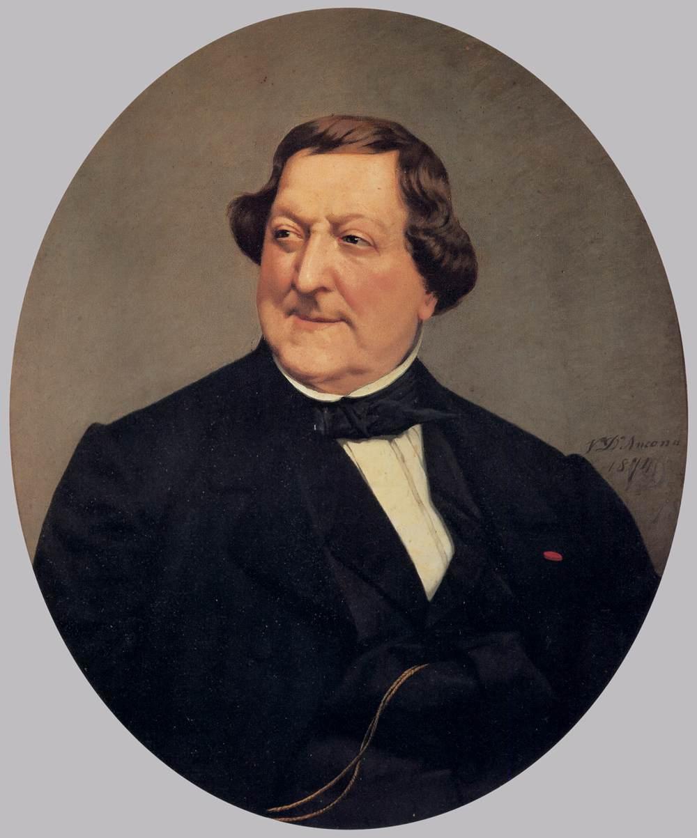 Vito d'Ancona - Ritratto di Gioachino Rossini