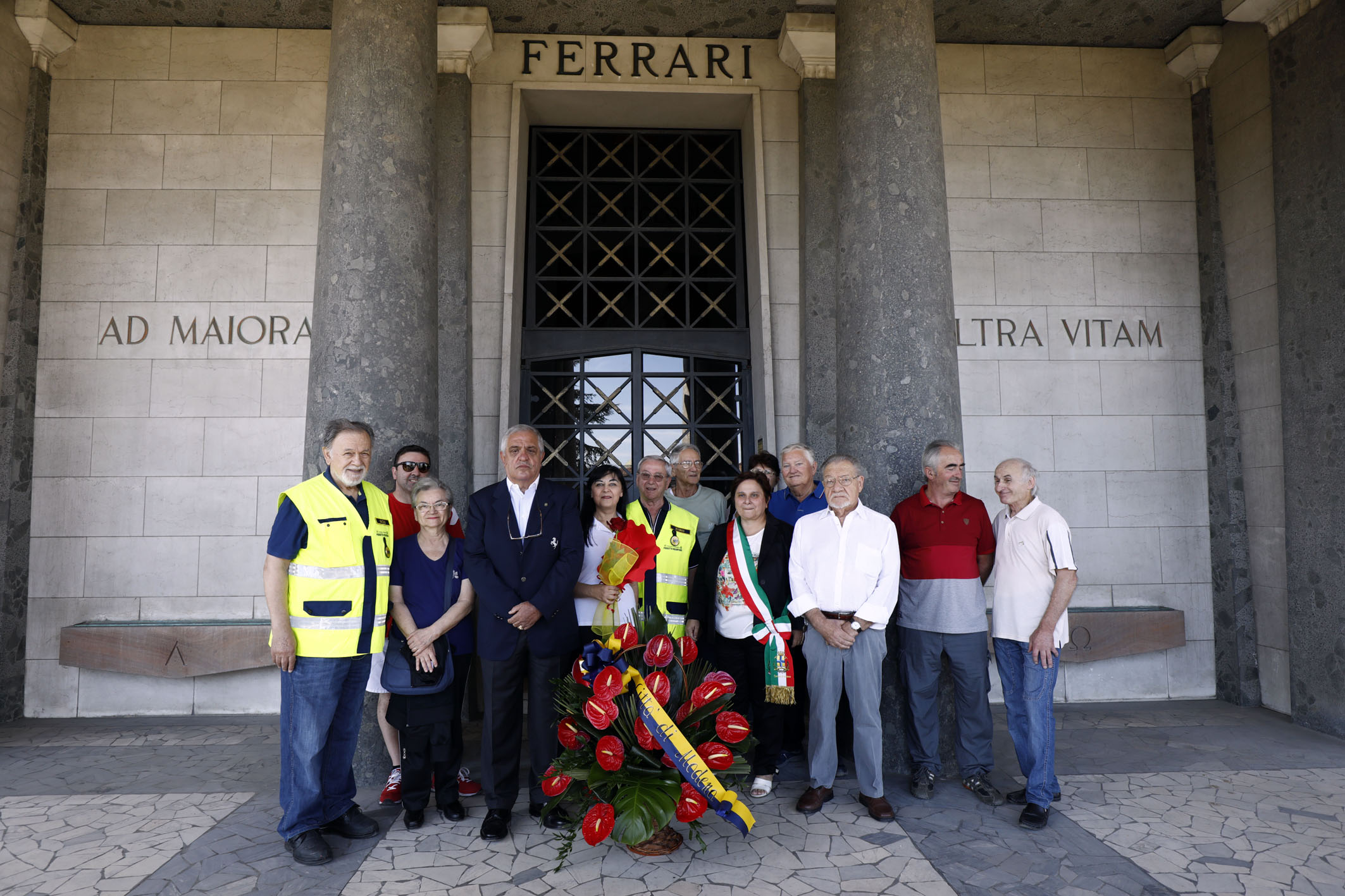Ferrari, un momento della cerimonia