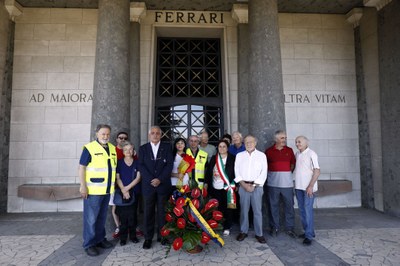 Ferrari, un momento della cerimonia